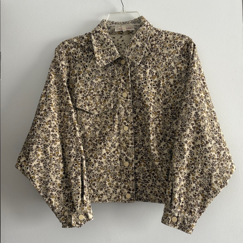 Solitaire Floral Eyelet Detail Jacket